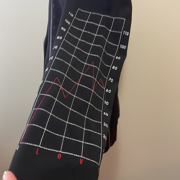 Moschino Cheap Chic Black Wool Numbers Graph Blazer  NWT - Picture 12 of 16